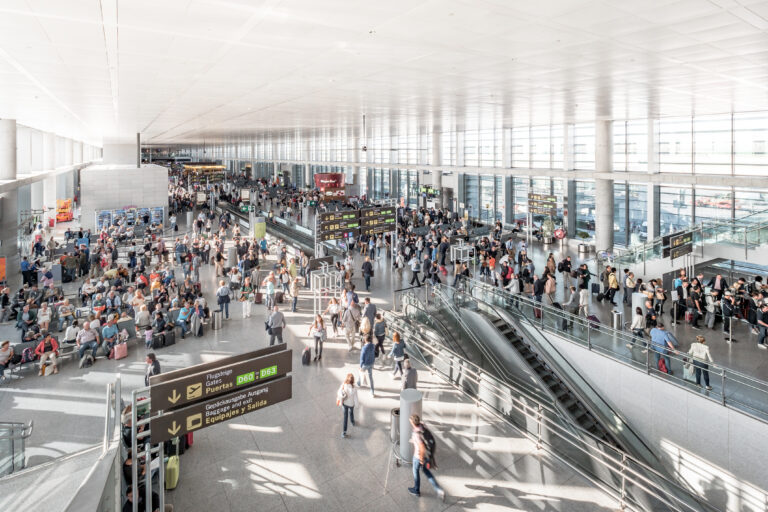 Malaga,,Spain.,Circa,August,2018.,Crowd,Of,People,In,A