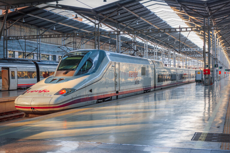 Malaga,,Spain,-,November,14,,2014:,Track,Terminal,In,Malaga