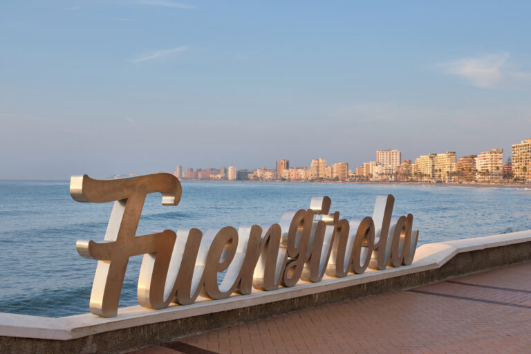 Fuengirola,Sign,On,The,Promenade.,M·laga,Province,,Spain.
