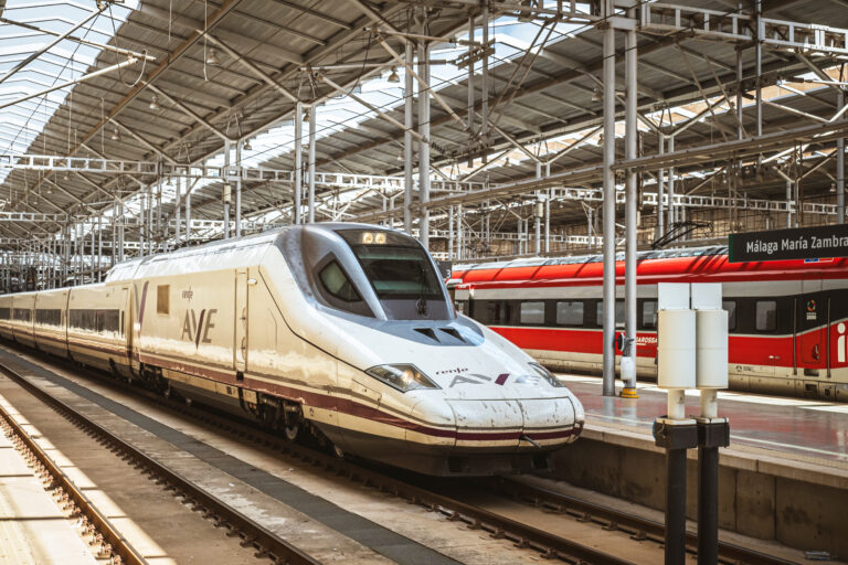 M·laga,,Spain-,9,September,,2023:,High,Speed,Ave,Trains,Of