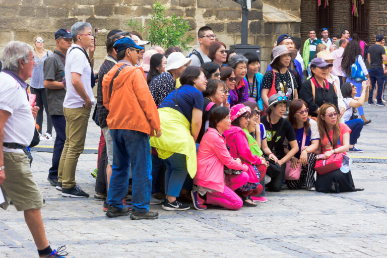 Toledo,,Spain,-,June,3,,2018:,Japanese,Tourists,Take,Pictures.