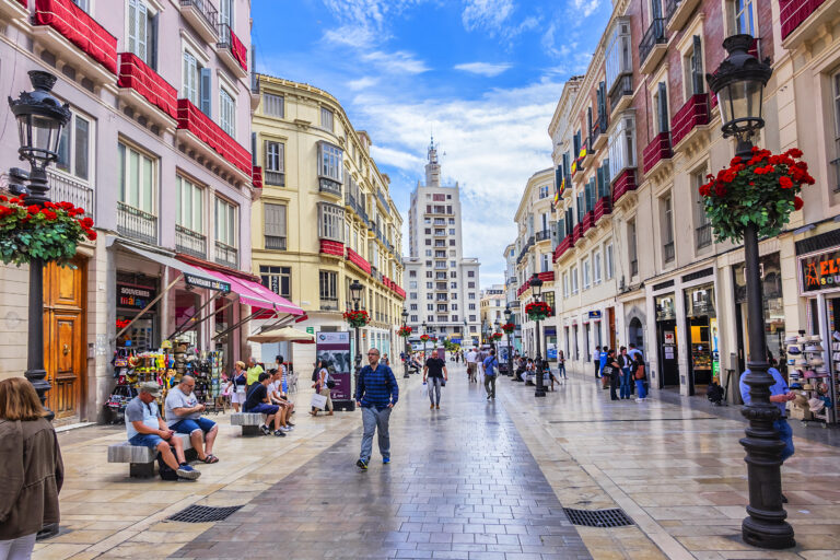 Malaga,,Spain,-,June,4,,2018:,Pedestrian,Larios,Street,(calle