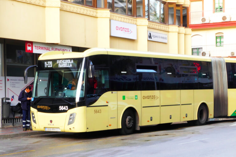 Fuengirola,,Malaga,/,Spain,-,2,26,2020:,Bus,Services