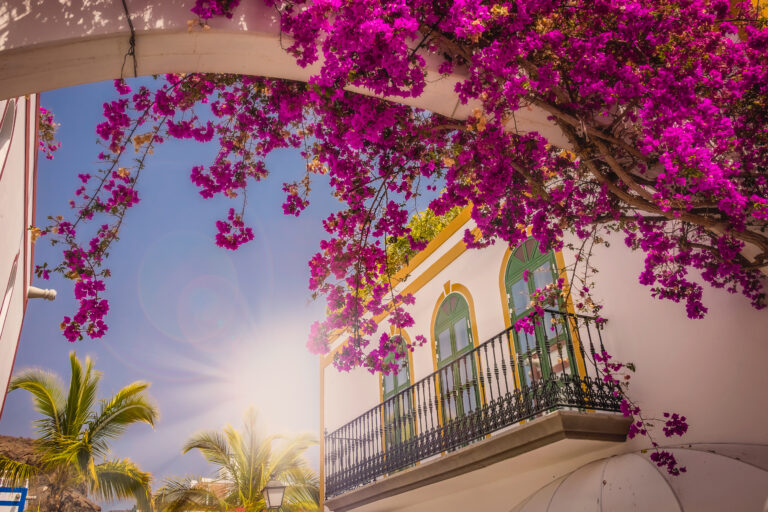 Windows,In,One,Of,The,Homes,In,Puerto,De,Mogan,