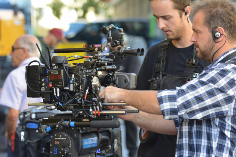 Malaga,spain,november,02,2017,-,Movie,Set,,Of,The,Moment,Of,Shooting