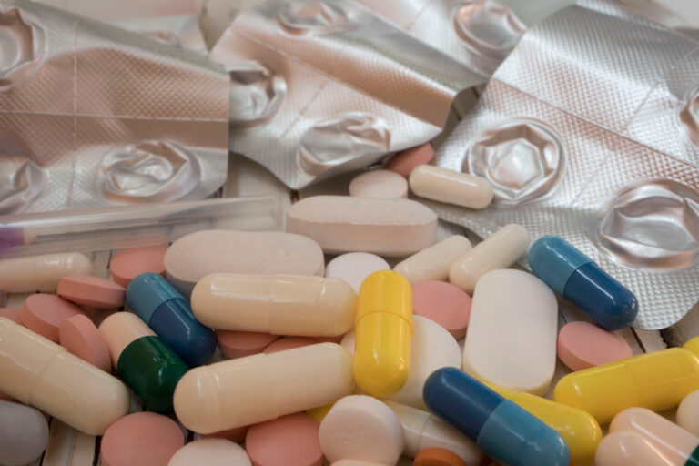 Drug,Addiction,And,Chemsex,Illustration,With,Syringe,And,Pills