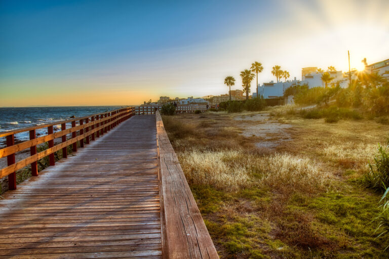 Sunset,On,The,Coastal,Path,Of,La,Cala,De,Mijas
