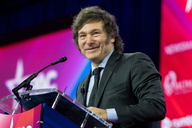President,Of,Argentina,Javier,Milei,Speaks,During,Cpac,Conference,2024