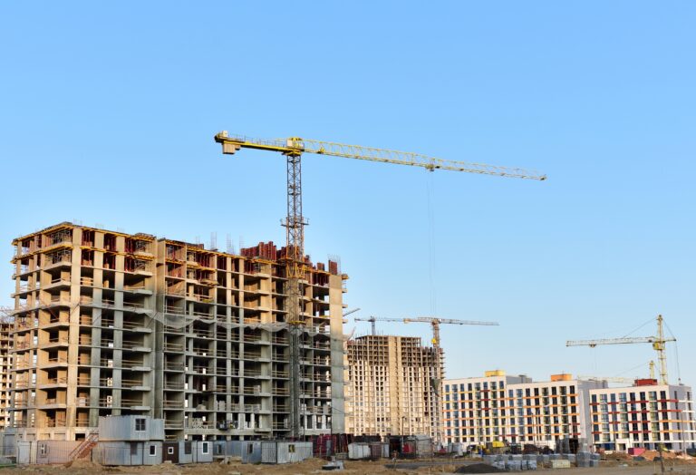 Tower,Crane,On,Formworks.,Crane,And,Building,Construction.,Construction,Crane