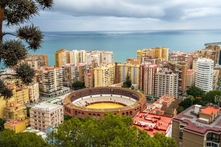 Malaga,,Spain,,Eu,-,Feb.,8,,2022.,Malaga,Aerial,Panoramic