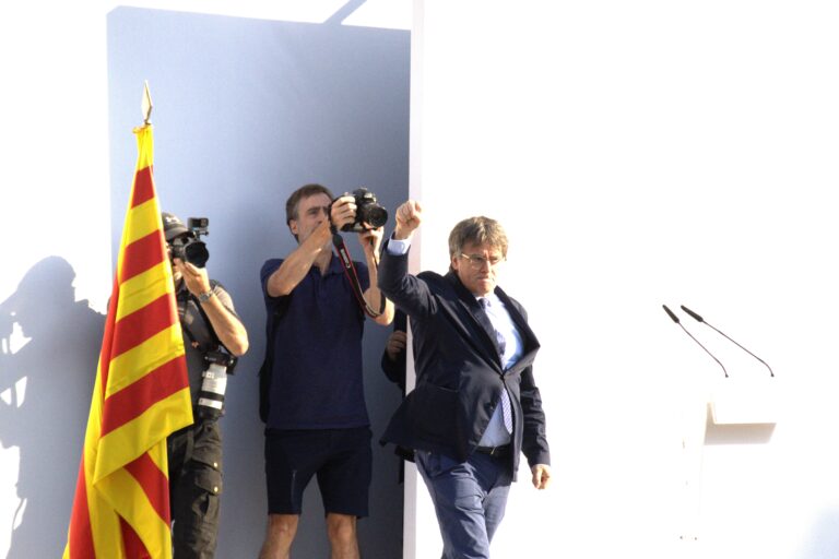 Barcelona,,??catalonia,,Spain,,08-08-2024,Speech,By,Carles,Puigdemont,On,His