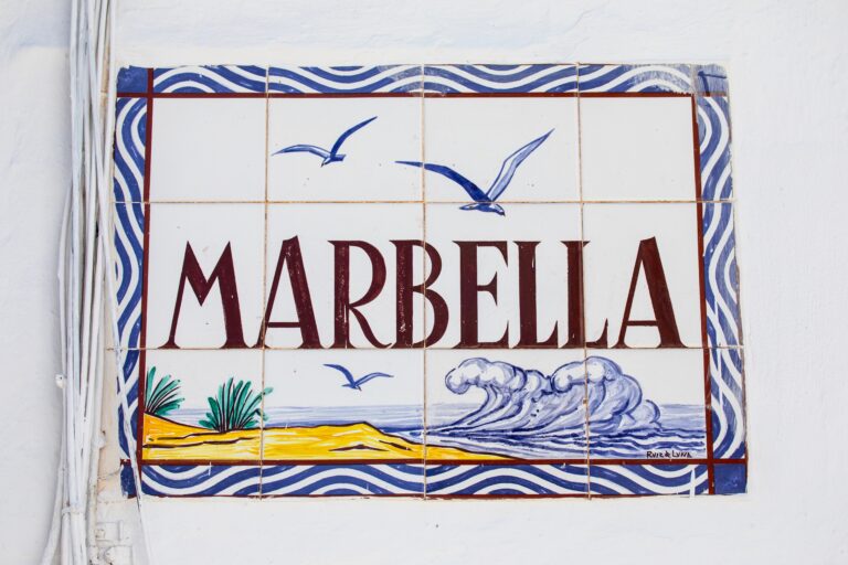 Benalmadena,,Spain,-,April,24th,2024:,A,Traditional,Tiled,Street