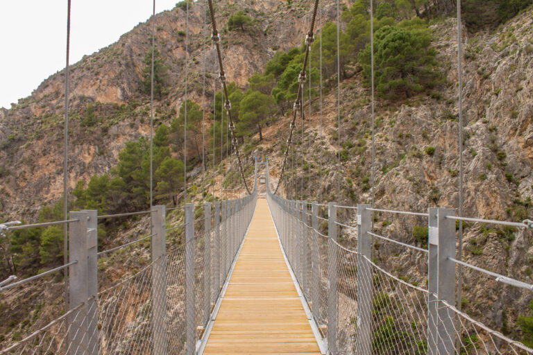 Hanging,Bridge,Of,'el,Saltillo,Canillas,De,Aceituno',In,The
