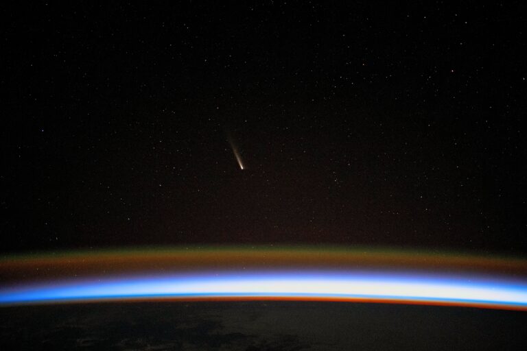 Comet,C2023,A3,Or,Tsuchinshan-atlas.,Digital,Enhancement,Of,An,Image