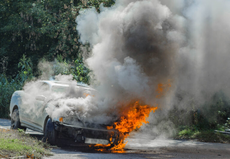 Burning,Car