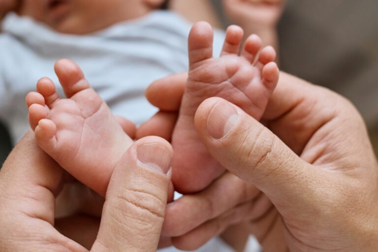 Anonymous,Dad,Making,Baby,Massage,Father,Giving,Gentle,Massage,To