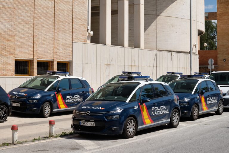 Málaga,,Spain,-,April,20,,2021:,Spanish,National,Police,Vehicles