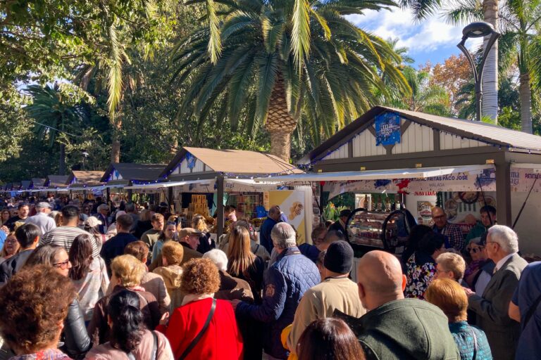 Malaga,,Spain,-,December,8,,2024:,Christmas,Food,Market,-