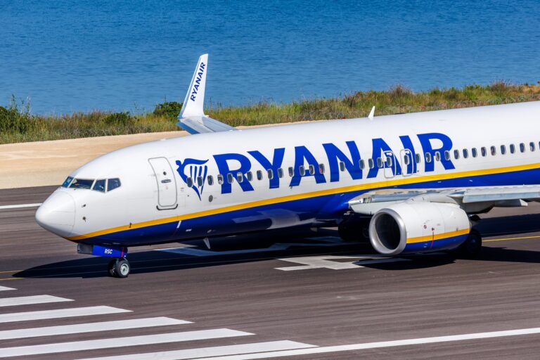 Corfu,,Greece,-,June,8,,2024:,Ryanair,Boeing,737-800,Airplane