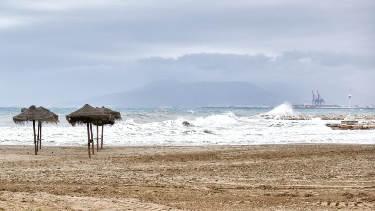 Beautiful,Image,Of,The,Beach,In,The,City,Of,Malaga,