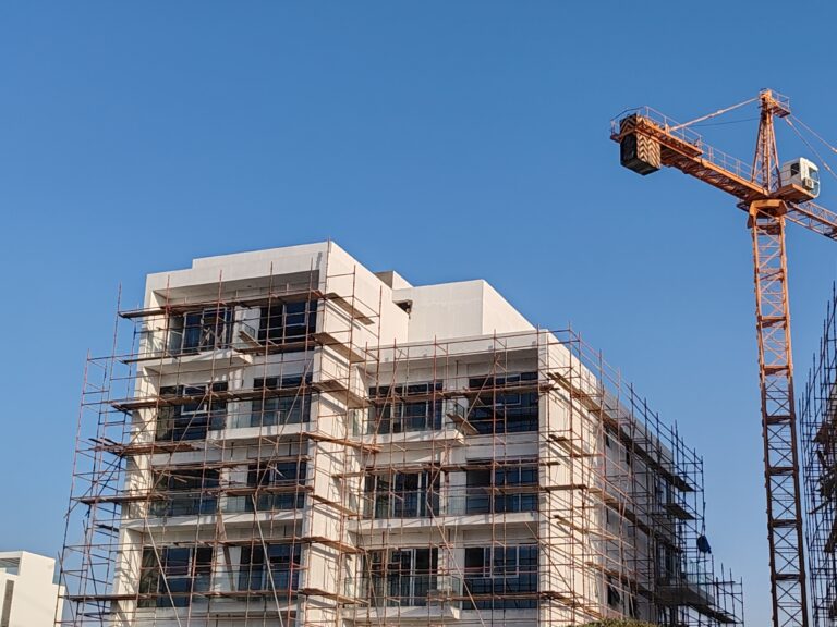 Under,Construction,Residential,Building,With,Concreate,Block,Or,Bricks,Structure.