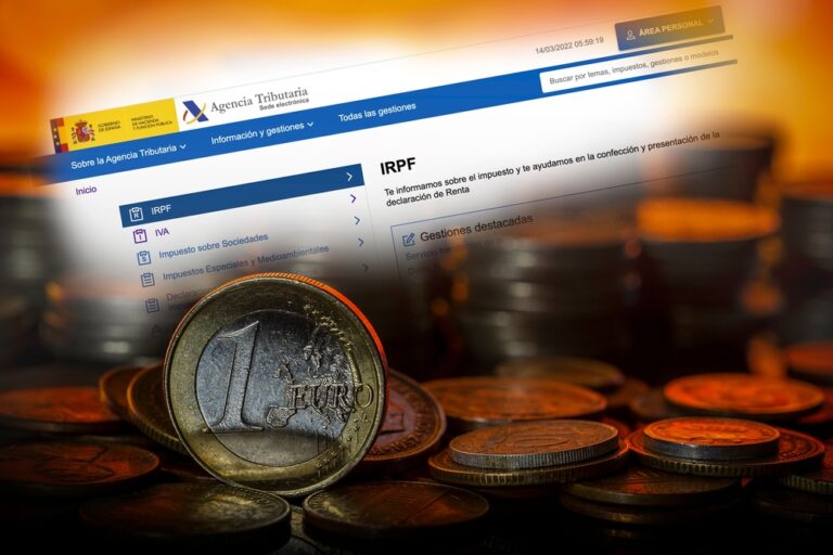 Income,Tax,Campaign,Spain.,Euro,Coin,Irpf,Web,Background.,Declaracion