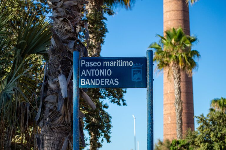 Malaga,,Spain,-,June,22,,2024:,Antonio,Banderas,Promenade,In