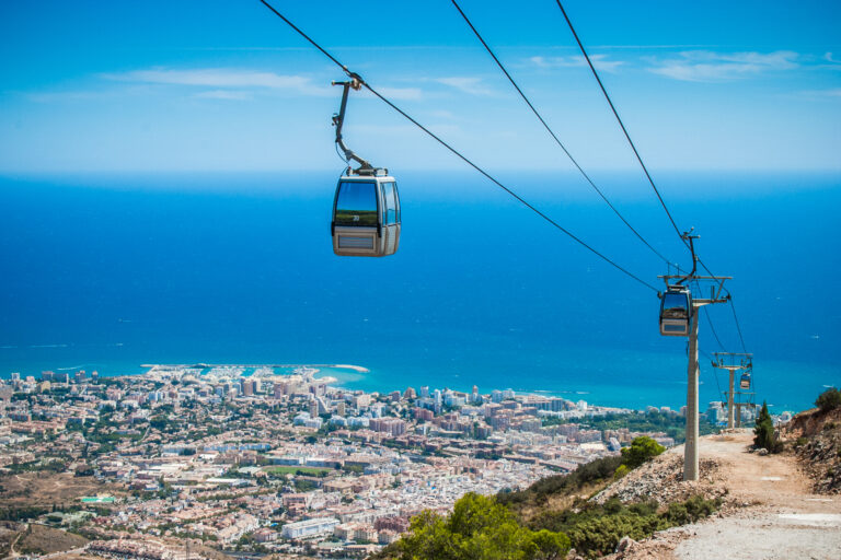 Spain,Andalucia,Benalmádena,Teleferico,Shot,From,The,Top,Of,Calamorro