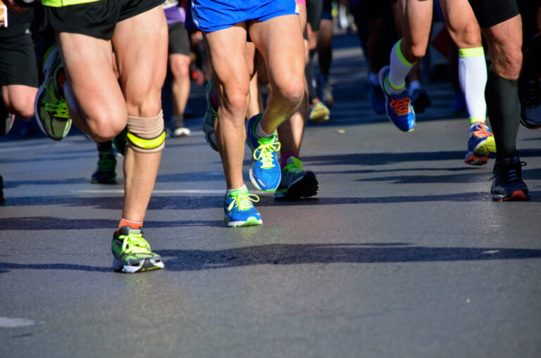 Marathon,Running,Race,,People,Feet,On,Road,,Sport,,Fitness,And