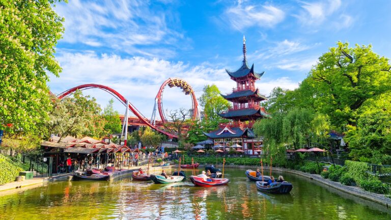 Copenhagen,denmark-may,18,2023:,Tivoli,Gardens,Is,Copenhagen's,Famous,And,Magical,Theme