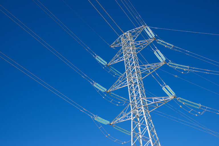 Power,Line,And,Clear,Sky,In,Zaragoza,Province,,Aragon,In
