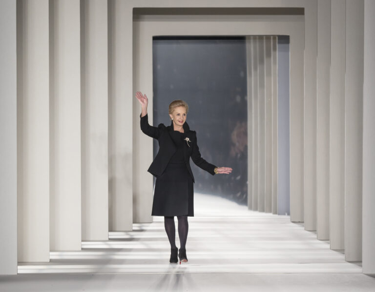 New,York,-,February,10,2014:,Carolina,Herrera,Walks,The