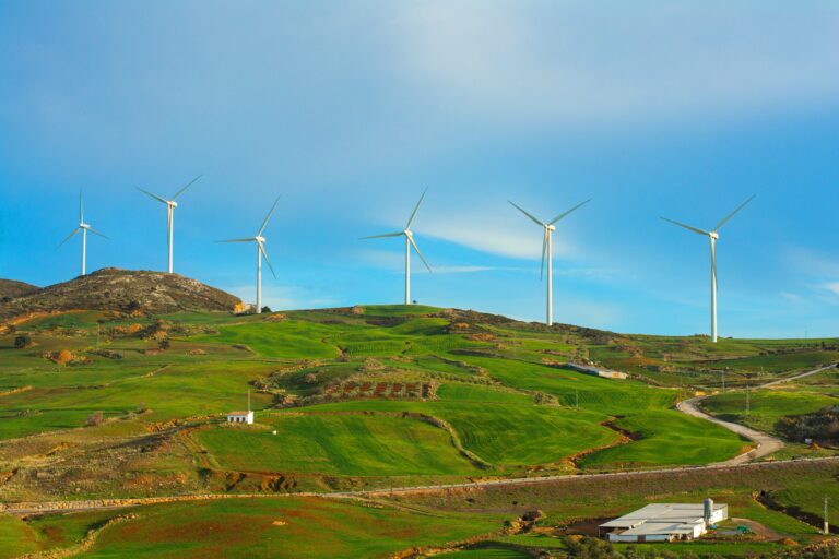 Andalusian,Agricultural,Landscape,With,Hills,,Olive,Trees,,Blue,Sky,And
