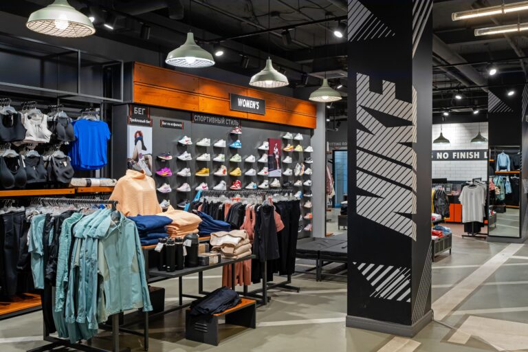 Nike,Store,Interior.,Nike,Is,One,Of,The,World's,Largest