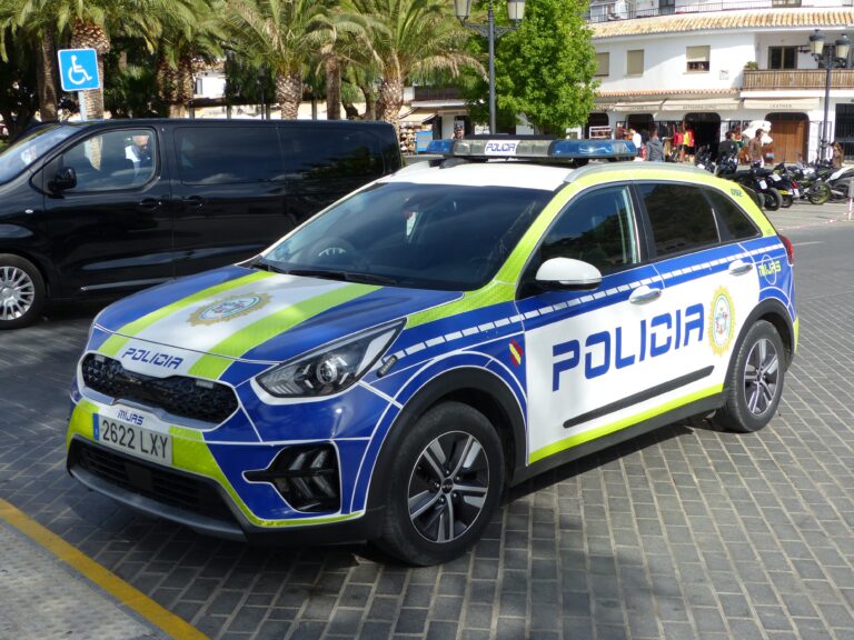 Mijas,,Málaga,,Spain,-,June,9,,2024:,Local,Police,Car