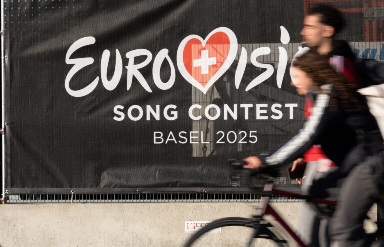 Basels,Eurovision,Hub:,St,Jakobshall,Prepares.,2,May,2025.,Basel,