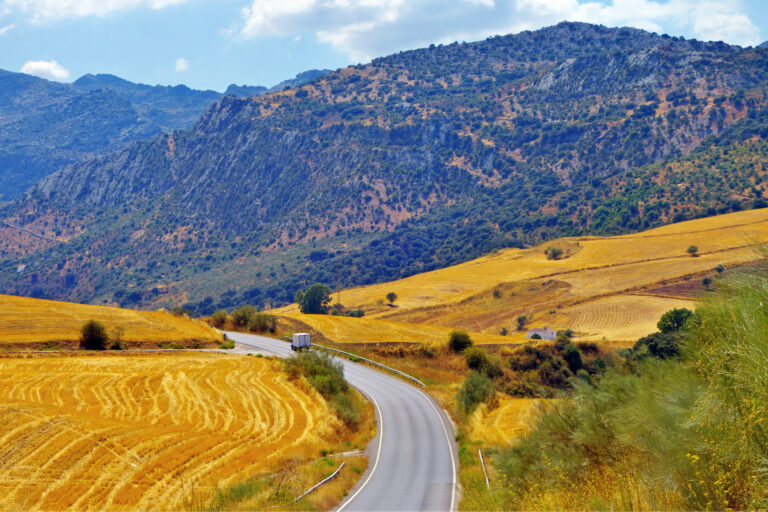Landscape,On,The,Way,From,Ronda,To,Malaga,,Spain.