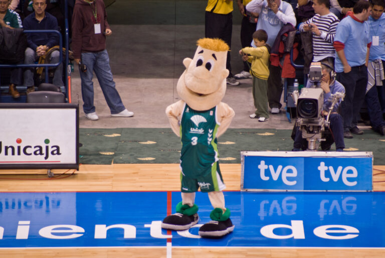 Malaga,,Spain,-,November,11:,Chicui,,Mascot,Of,Acb?s,Unicaja
