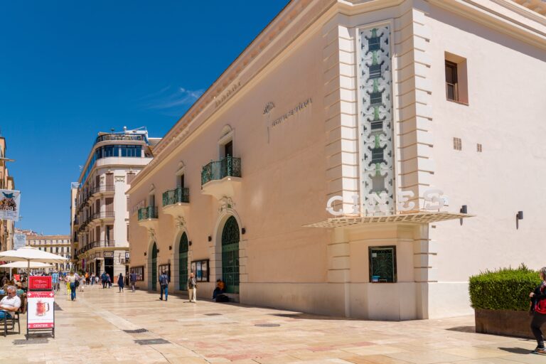 Malaga,,Spain,-,April,21,2022:,Street,Alcazabilla,In,The