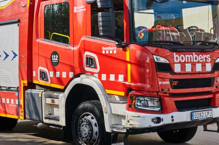 Viladecans.,Spain,-,November,15,2024:,Fire,Truck,On,The,Road,