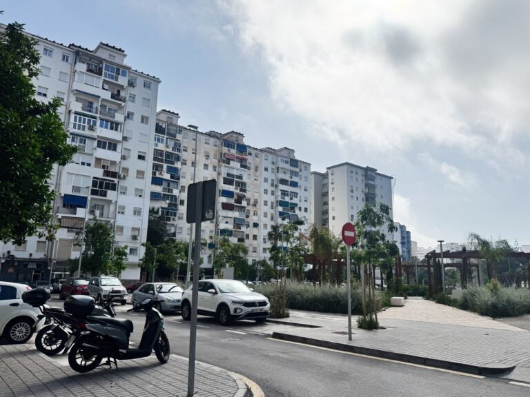 Malaga,,Spain,-,May,02,,2025:,Urban,Residential,Buildings,Surrounded