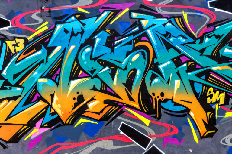 Beautiful,Street,Art,Of,Graffiti.,Abstract,Color,Creative,Drawing,Fashion