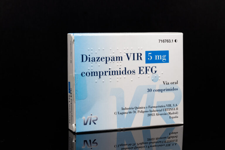 Huelva,,Spain,-,November,26,,2020:,Spanish,Box,Of,Diazepam