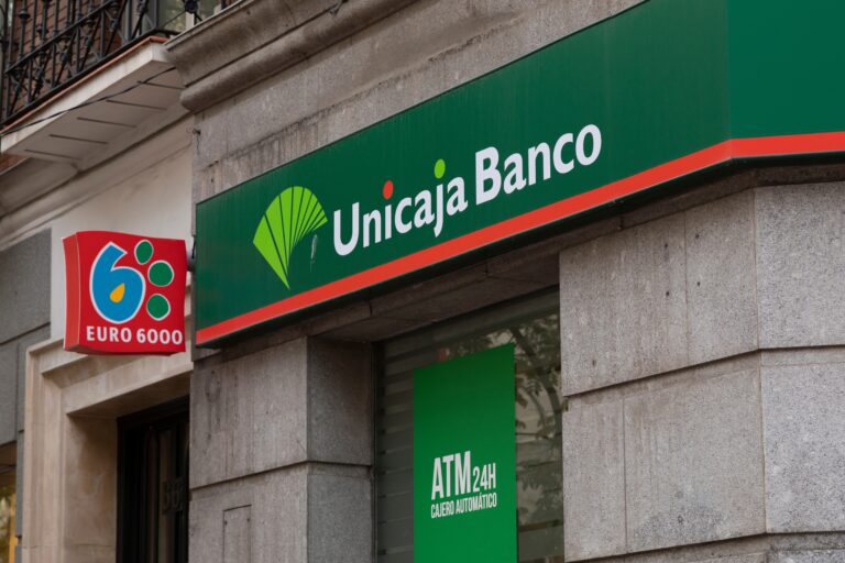 Madrid,,Spain,-,Nov,25,,2020:,Unicaja,Banco,Logo,,In