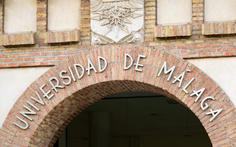 Entrance,Of,The,University,Of,Malaga,,A,Spanish,City.,University