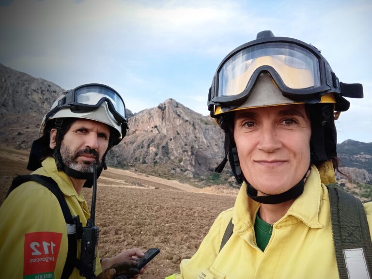 Isa og Pepe på jobb. Foto © Isa Moreno