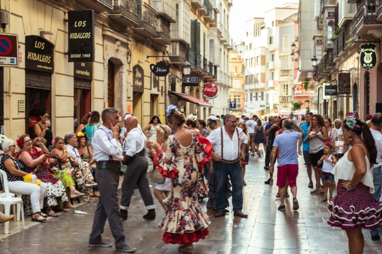 Malaga,,Spain,-,August,12,,2018.,People,Having,Fun,On