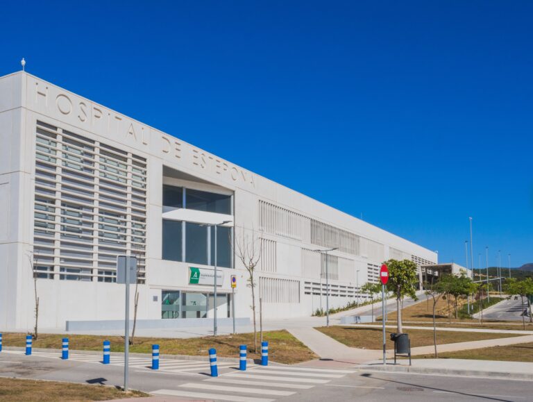 Estepona,,Spain-may,26,,2022:,Entrance,To,The,New,City,Hospital