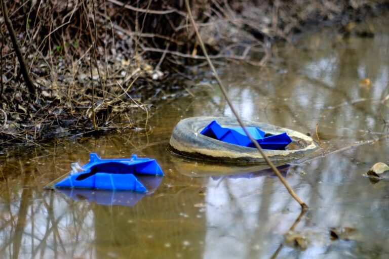 Pollution,Of,The,Environment.,There,Are,Bags,Of,Garbage,On