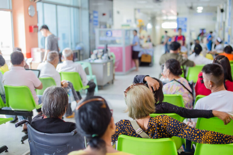 Blur,Image,Of,Patients,In,The,Hospital,Waiting,To,See
